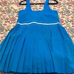 Target Blue Pleated Dress